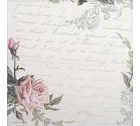 20 Ambiente Paper Napkins - Love Letter Vintage - Table Decoration with Motif Also for Party or Decoupage 33x33 cm