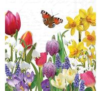 20 Ambiente Paper Napkins - Spring Feeling - Table Decoration with Motif Also for Party or Decoupage 33x33 cm