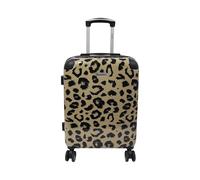 20" Animal Print Carry-On Luggage Set - Spinner Wheels, Corner Protection, Lightweight Hard Shell Suitcase, TSA Lock - Stylish & Durable Travel - Leopard