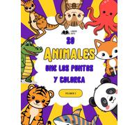20 ANIMALES: Une los Puntos y Colorea: VOLUMEN 2: Libro de Actividades para Niños de 4 a 8 Años | Animales de la Selva y el Océano (Panda, Tigre, ... ... (Une los puntos y colorea Español/Ingles))