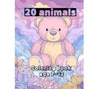 20 animals coloring book: Awesome 20 animals coloring book kids