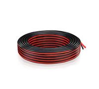 20 AWG Gauge Electrical Wire - Extension Cable 2 Cord (5.5 Meter/18 Ft Red + 5.5 Meter/18 Ft Black) Low Voltage DC Wire Hookup Copper Stranded for Led Strip, CCTV, Auto, Boat and Others, Brightfour