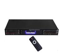 20 Band Hifi Audio Equalizer - Professional Digital Graphic Effects Tuning with LED Spectrum Display, Built-in Bluetooth & Remote Control for Studio Use