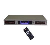 20 Band Hifi Audio Equalizer - Professional Digital Graphic Effects Tuning with LED Spectrum Display, Built-in Bluetooth & Remote Control for Studio Use