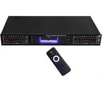 20 Band HiFi Audio Equalizer with Digital Graphic Effects, LED Spectrum Display, Built-in Bluetooth & Remote Control - Ideal for Recording Studio