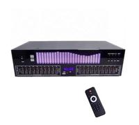20-band Stereo Graphic Equalizer, Professional Equalizer, With Remote Control, LED Spectrum Display, 15 Dynamic Styles, Suitable For Recording Studios And Homes.(White screen)