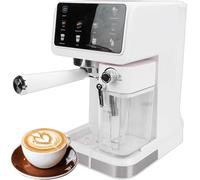 20 Bar Semi-Automatic Coffee Machine, 1350W Coffee Maker with 1.6L Removable Water Tank and Smart Touch Panel for Cappuccino, Latte and More