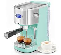 20 Bar Semi Automatic Espresso Coffee Machine, Professional Coffee Maker with Milk Froth and 40oz Removable Water Tank, Home Barista System for Cappuccino, Latte, Stainless Steel