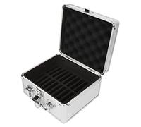 20 Bays 2 5in Hard Drive Storage Box with Lock Keys ABS Handle Shockproof Aluminum Alloy Corner EVA Cushioning Pad Case for Drives Not Include Disk