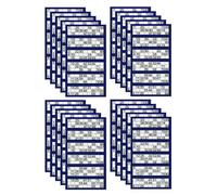 ( 20) Bingo Pad Book 1-600 Numbered Tickets | 6 to View Bingo Flyers | Family Bingo Game - Perfect for Christmas, New Year, Parties, Events, Game Nights & Get-Togethers (Royal Blue)