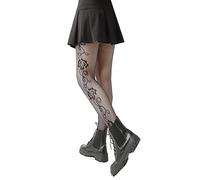 20 Black Tights Snag Tights Plus Size Uk Lace Floral Pantyhose High Waist Fishnet Stockings Fish Net Tights Glitter Fish Women's High Waist Pantyhose Tights 40 Seamed Stockings
