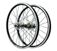 20'' Bmx Folding Bike Wheelset, Disc Brake, V Aluminum Alloy Rims, Quick Release Front & Rear Wheels, 406 451, 100/135mm, Compatible With 7-12s Hg Cassette Titanium 451
