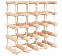 Vidaxl Wine Rack For 20 Bottles 46.5X23X46.5 Cm Solid Wood Pine, Brown