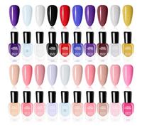 20 Bottles Non Toxic Nail Polish Set, Eco-Friendly Easy Peel Off and Quick Dry Water Based Nail Polish for Women, Teens, Kids
