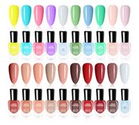 20 Bottles Non Toxic Nail Polish Set, Eco-Friendly Easy Peel Off and Quick Dry Water Based Nail Polish for Women, Teens, Kids