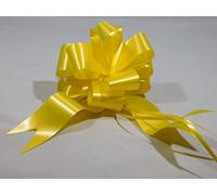 20 Bows of 50mm Pull Bow Ribbon Canary Bright Yellow Double Sided 1 Full Box 50 mm 5cm 2" 2 Inch