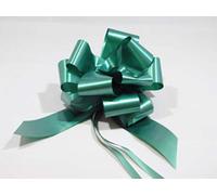 20 Bows of 50mm Pull Bow Ribbon Forest Dark Green Double Sided 1 Full Box 50 mm 5cm 2" 2 Inch