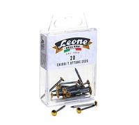 20 Brass Head Nails Lion Dell'Era - Hanging Box - Made in Italy