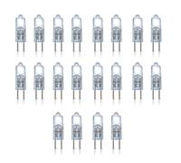 (20 Bulbs) Philips 10W 12V G4 Capsule Halogen Bulbs, 2700K Warm White, Dimmable