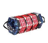 20 Buttons Accordion Concertina, Keyboard Instrument, For Adults Beginners Students, Fascinating Softer Sound, With Carry Bag(Blue)
