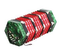 20 Buttons Accordion Concertina, Keyboard Instrument, With Carry Bag, For Adults Beginners Students, Fascinating Softer Sound (Color : Green)