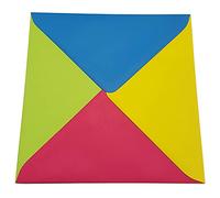 20 C5 Bright Spectrum Coloured Envelopes (162x229mm - 6.4x9) Pink, Blue, Green, Yellow - for Greetings Card Crafts & Party Invitations - Packed by The CandyRushTM Charity