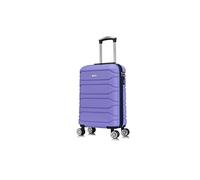 20" Carry on Cabin Suitcase Super Lightweight 4 Wheel Spinner ABS Hard Shell Luggage with Built in 3-Digit Combination Lock for EasyJet Ryanair 55x35x20