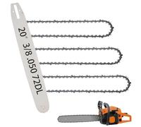 20" Chainsaw Bar and Chain Combo, 3/8" .050" 72DL for Husqvarna 455 Rancher | for Husqvarna 455/460 Rancher, Replace for 200SFHK095, 584818, 584271 and More (3 Chains + 1 Bar)