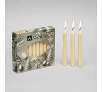 20 Champagne 4.5" 100% Natural Baumkerzen Christingle Chime Pyramid Christmas Tree Candles - Smokeless, Dripless, Golden Flame - Household, Dinner Stick, Kosher, Unscented, Christmas Candle, Wedding