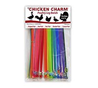 20 Chicken Charm Poultry Leg Bands - Includes Americas Favorite Super Hero's