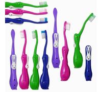 20 Children's Toothbrushes ~ Bulk Packs Kids Manual Brushes (Rabbit Travel)