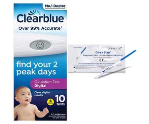 20 Clearblue Digital Ovulation Fertility Tests + Pregnancy Urine Test Strips