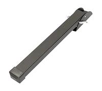 20 cm / 8 in Black Kick Down Door Stop - Keep The Door Stay Open for Garage Gate Home Office Metal Door Stopper with Rubber Bumper