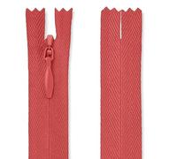 20 cm / 8 Inch Dusky Pink Invisible Zip - Nylon Closed-End Concealed Zipper for Dressmaking, Skirts, Cushions, Bridal & Alterations - Giddy Square