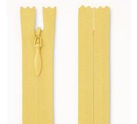 20 cm / 8 Inch Lemon Invisible Zip - Nylon Closed-End Concealed Zipper for Dressmaking, Skirts, Cushions, Bridal & Alterations - Giddy Square