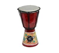 20 cm Children’s Djembe Drum - Bongo Drum, Wooden with Goatskin, Hand-Painted Turtle Design - Musical Instrument for Kids