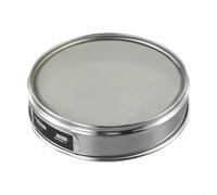 20 cm Chrome-Plated Frame Sieve with 304 Stainless Steel Mesh for Laboratory Sample Inspection, Medicine Testing & Quality Control - 10 to 100(100 Mesh)