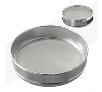 20 cm Chrome-Plated Frame Sieve with 304 Stainless Steel Mesh for Laboratory Sample Inspection, Medicine Testing & Quality Control - 10 to 100(60 Mesh)