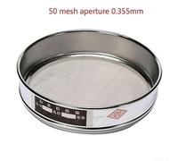 20 cm Stainless Steel Sieve with Chrome-Plated Frame for Laboratory Sample Inspection, Medicine & Quality Control - 10 to 100(50 Mesh)