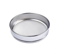 20 cm Stainless Steel Sieve with Chrome-Plated Frame for Laboratory Sample Inspection, Medicine & Quality Control - 10 to 100(30 Mesh)