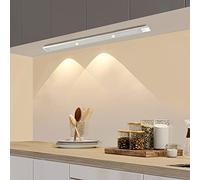 20 cm Under Cupboard Kitchen Lights with Motion Sensor LED Sensor Light Indoor USB Rechargeable Cabinet Lights Fully Dimmable Wireless Night Light for Kitchen, Bedroom, Stairs (3 Colors)