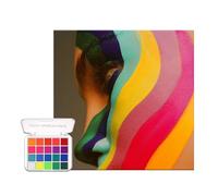 20 Color Face Paint, Rainbow Body Painting Eyeshadow Palette, Matte Colorful Eye Shadow, Make up Palettes Highly Pigmented, Gifts for Women Christmas for Party Colsplay