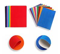 20 Colorful A4 Corrugated Card 20pcs Corrugated Cardboard Paper for Craft and DIY Projects