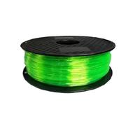 20 Colori High Speed 3D Printer Filament Flexible TPU 1.75mm 1kg Rainbow Filament Glow in The Dark Trasparent Filament Clear TPU Soft(Trans-Green 1kg)