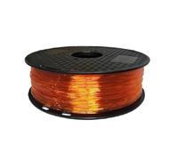 20 Colori High Speed 3D Printer Filament Flexible TPU 1.75mm 1kg Rainbow Filament Glow in The Dark Trasparent Filament Clear TPU Soft(Trans-Orange 1kg)