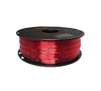 20 Colori High Speed 3D Printer Filament Flexible TPU 1.75mm 1kg Rainbow Filament Glow in The Dark Trasparent Filament Clear TPU Soft(Trans-Red 1kg)