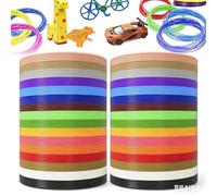 20 Colors 3D Pen Filament Refill, 16.4ft 3D Doodler Pen Refill, 1.75mm Diameter, PLA Refills Gifts for Kids Drawing Art for DIY, Arts Crafts, School, Dimensional Accuracy +/- 0.05mm