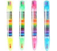 20 Colors Stackable Pencils Student Drawing Pencils Multicolor Art For Kids Gift School Stationery SuppliesDurability