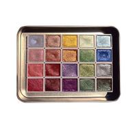 20 Colors Watercolor Painting Set - Metallic Pearlescent Paints for Drawing Supplies for Projects Painting Kit Artists (Silver, One Size)