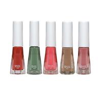 20-Colour Water-Based Nail Polish - 5 Bottles x8ml, No Bake, Tear-Off, Transparent, Great Christmas Birthday Gift for Girls(AK, A)